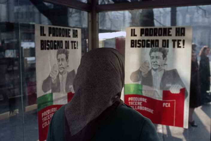 Fondo Franco Pontiggia Milano fermata del tram 1989