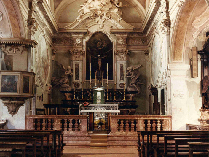 Fondo Afi - Castello Cabiagio - Chiesa di Sant' Appiano - Interno - Foto Franco Rinaldin - 1990