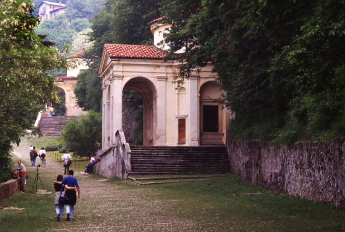 Fondo Claudio Argentiero, Roberto Bosio e Franco Pontiggia - Varese - Sacro Monte - 1985- Foto di F. Pontiggia