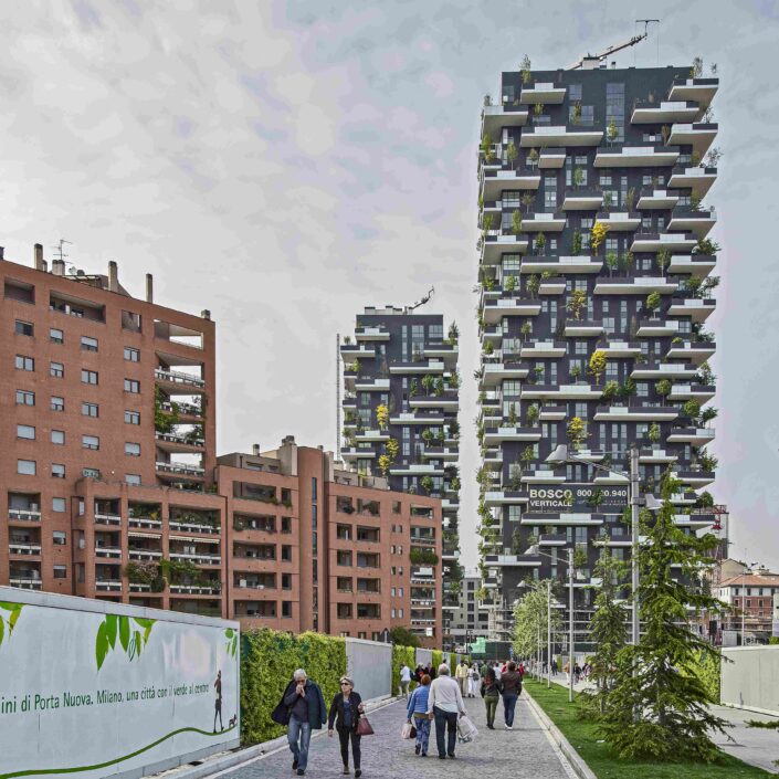 Fondo Mario Vidor - Milano: Castelli di vetro - Bosco verticale - Via Gaetano de Castilla - 2015